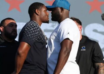 Джаред Андерсон і Мартін Баколе зробили перші заяви щодо їхнього бою, під час прибуття на BMO Stadium