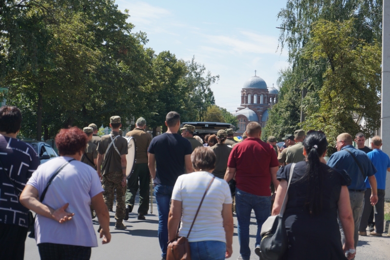 В Охтирці провели в останню путь героя Дмитра Лиска