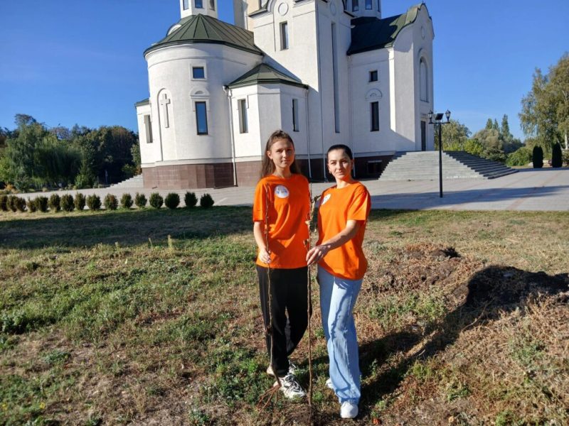 У Конотопі молодь висадила садженці в рамках благодійної акції “Посади дерево Миру” 