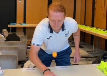 ВІДЕО. Пінг-понг челендж. Гравці збірної взяли участь у кумедному екшні