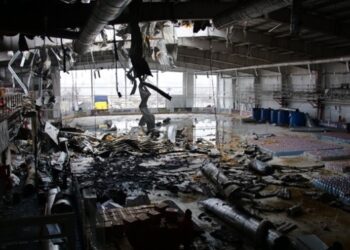 ХК Донбас показав результат російського удару по своїй арені