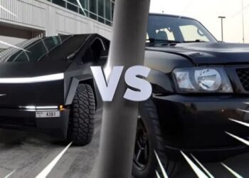 Старий непримітний Nissan Patrol переміг Tesla Cybertruck у перегонах по прямій (ВІДЕО)