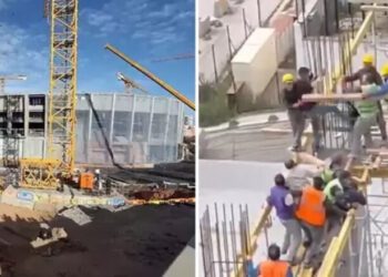 ВІДЕО. У хід йшли молоти, лопати. Як робітники на Камп Ноу бійку влаштували