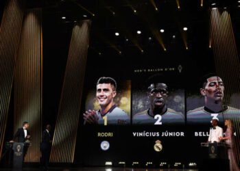 ВІДЕО. У залі кричали «Віні!», коли Родрі оголосили володарем ЗМ-2024