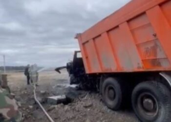 На Сумщині в полі на міні підірвалася вантажівка