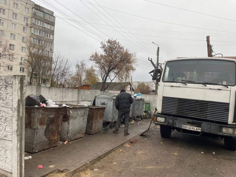 В Охтирці стабілізувалась ситуація з вивезенням сміття