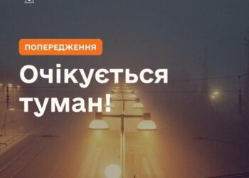 Завтра на Сумщині очікується туман