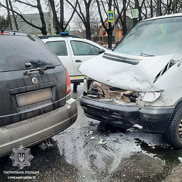 У Сумах на Петропавлівській за день сталося 2 ДТП