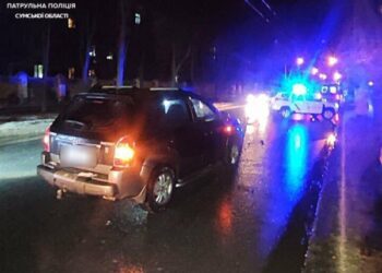 У Сумах пішохід потрапив під колеса Hyundai Tucson на Кондратьєва
