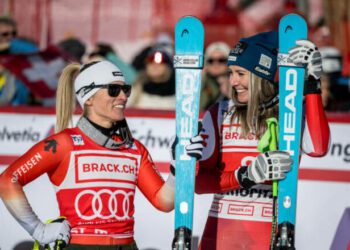 Гірські лижі. Випередала на 0.18 секунди. Хюттер вдруге перемогла в сезоні
