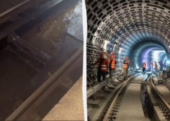 На синій гілці метро знову помітили воду, – мережа (відео)