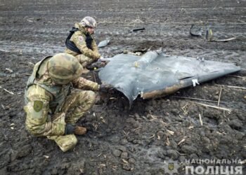 На Сумщині вибухотехніки поліції знешкодили бойову частину безпілотника, що не вибухнула після падіння + ФОТО
