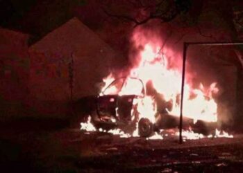 В окупованому Бердянську підірвали автомобіль голови окупаційної ради міста – ЗМІ