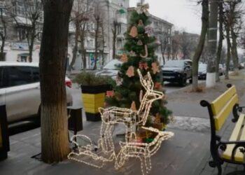 З вірою у краще: у Шостці створюють новорічні локації + Відео