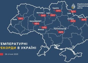 На Сумщині зафіксовано черговий зимовий температурний рекорд