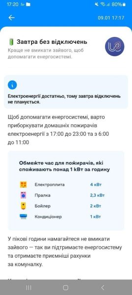 Відключення світла 10 січня: "Укренерго" повідомила, чи діятимуть графіки в п'ятницю