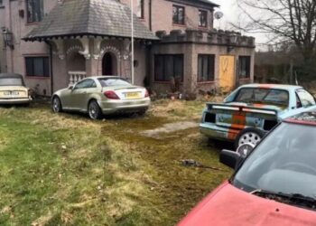 У занедбаному маєтку знайшли покинуту колекцію рідкісних і старовинних авто (ВІДЕО)