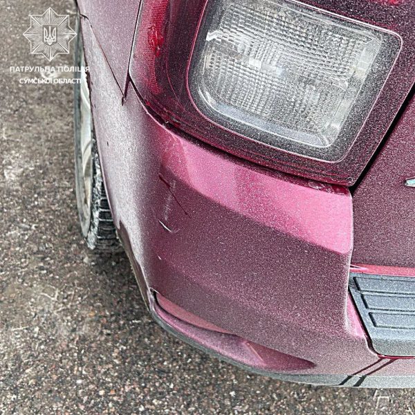 У Сумах зафіксували 4 ДТП, в яких водії покинули місця аварій