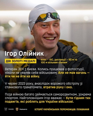Під час Ігор нескорених українські ветерани вибороли п'ять золотих медалей у плаванні