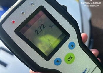 У Сумах склали п’ять адмінматеріалів на нетверезого водія, який вчинив автопригоду