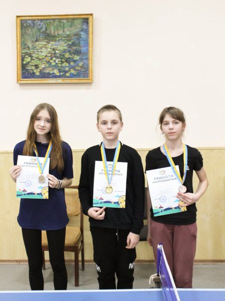 Охтирські спортсмени взяли участь у відкритих змаганнях з настільного тенісу