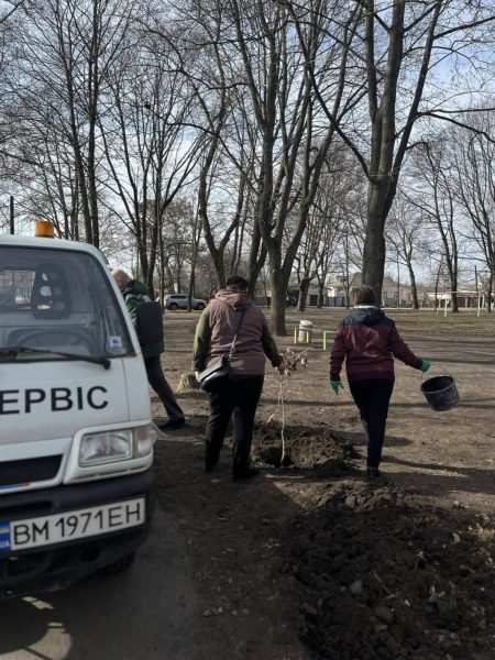 У Конотопі висаджували дерева