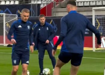 ВІДЕО. Збірна України провела передматчеве тренування на арені у Мурсії