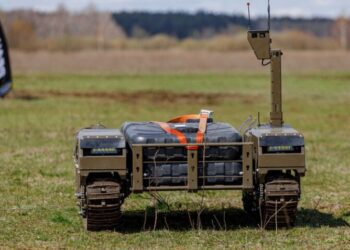 Новітнього українського наземного дрона «Гієна» почали використовувати на фронті (ВІДЕО)