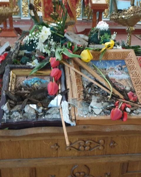 У Шостці внаслідок російського обстрілу пошкоджено храм УПЦ