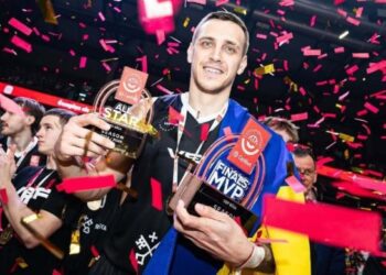 Гравці збірної України з баскетболу Санон, Сидоров та Бобров стали чемпіонами Латвійсько-Естонської ліги у складі ризького ВЕФ