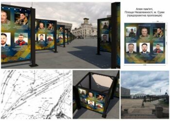 У центрі Сум створять Алею пам’яті захисників і захисниць України