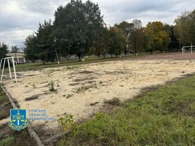 Директора одного з ТОВ Сумщини підозрюють у привласнені більше мільйона гривень під час будівництва спортивного майданчика для школи