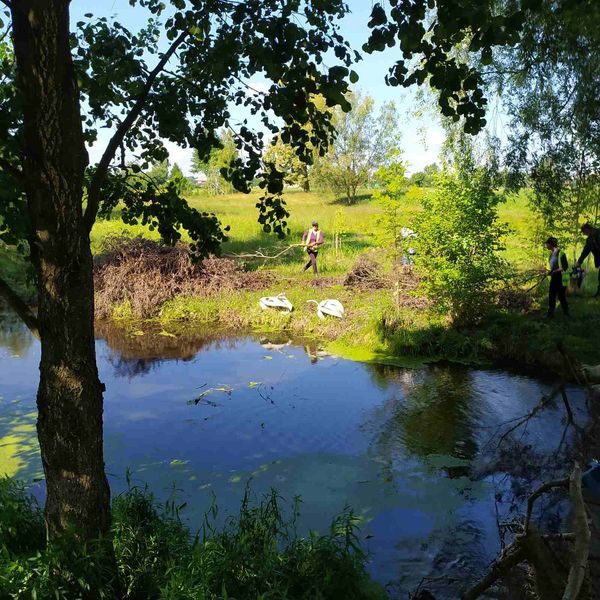 Працівники КП”Шостка-Зеленбуд” продовжують упорядковувати території по місту Шостка (фоторепортаж)