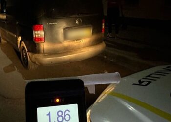 У середмісті Сум патрульні зупинили нетверезого водія