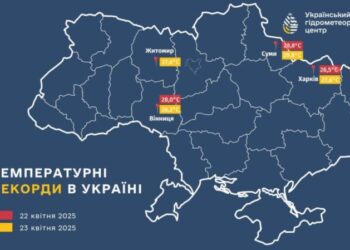 За минулі два дні на території Сумщини встановили два температурні рекорди