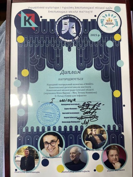 Конотопський «Смайл» здобув перемогу на Всеукраїнському фестивалі