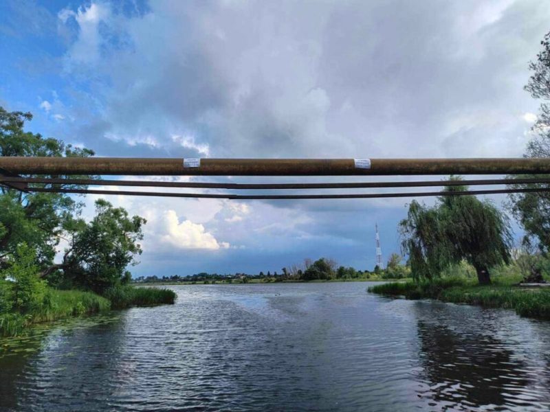 У Шостці на мосту Галенківського озера впала частина опори