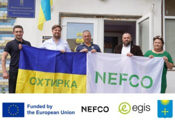 ДЕЛЕГАЦІЯ NEFCO ТА EGIS В ОХТИРЦІ: МОНІТОРИНГ МАСШТАБНОЇ РЕКОНСТРУКЦІЇ СИСТЕМИ ЦЕНТРАЛІЗОВАНОГО ВОДОВІДВЕДЕННЯ