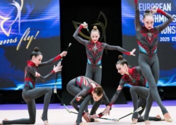 Художня гімнастика. Українські грації здобули «золото» на ЧЄ-2025 у вправах з булавами