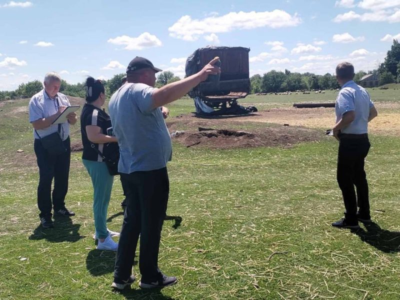 На місці атаки по фермерському господарству в Роменській громаді проводять реєстрацію пошкодженого майна&nbsp;