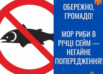 На Путивльщині зафіксували мор риби в Сеймі