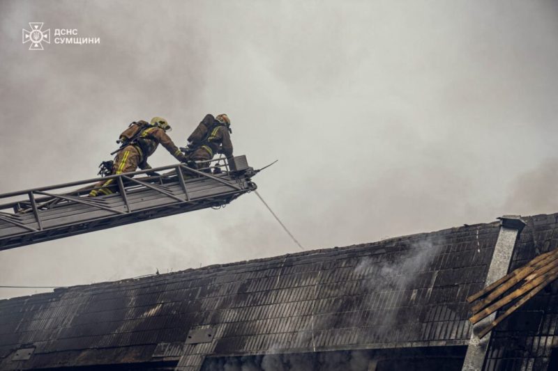 У Ромнах сталась потужна пожежа(+відео)