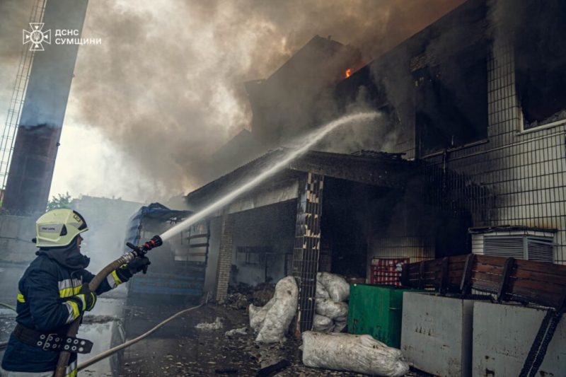 У Ромнах сталась потужна пожежа(+відео)