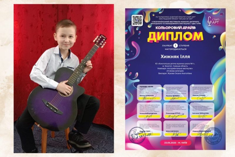 Учні Конотопської дитячої музичної школи №1 підкорили всеукраїнський та міжнародний конкурси