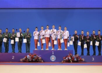 Українські грації виграли «бронзу» на юніорському ЧС-2025 з художньої гімнастики