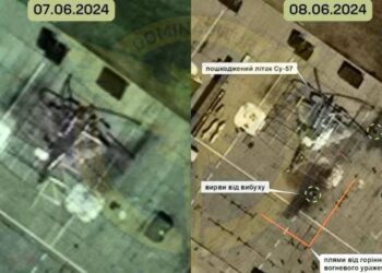 Вражений російський багатоцільовий винищувач Су-57, — ГУР