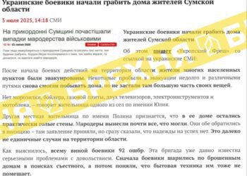 Брехня: «українські військові мародерять у прикордонних громадах Сумщини»