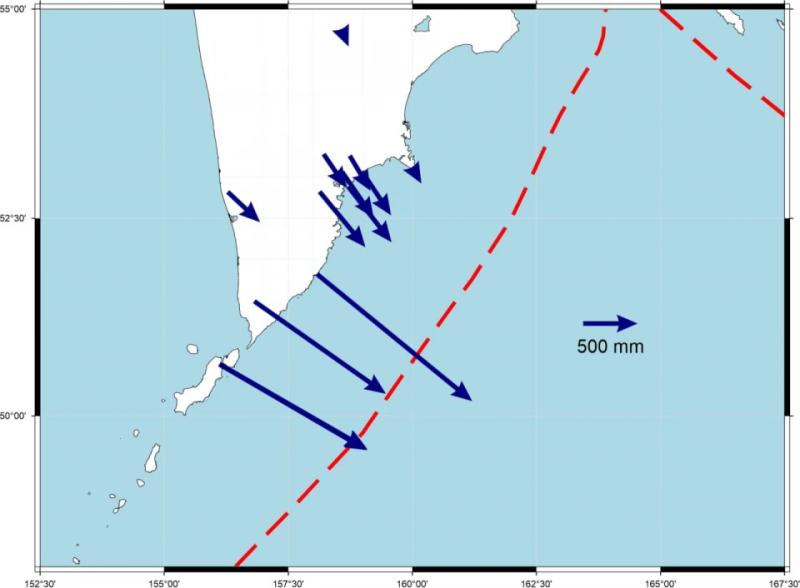 Частина Камчатки змістилася майже на 2 м після землетрусу 30 липня, в регіоні активні кілька вулканів