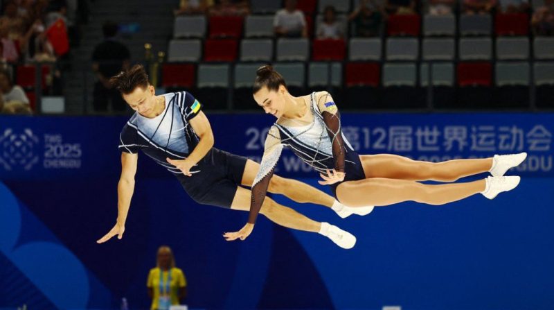 Першу в історії незалежної України нагороду на Всесвітніх іграх зі спортивної аеробіки завоювали спортсмени з Сумщини