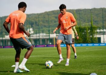 ФОТО. Новачки Шахтаря Ізакі Сілва та Лука Мейрелліш готуються до гри УПЛ